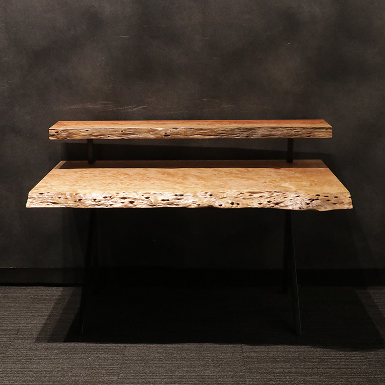 一枚板　ボセ(杢)　352-1/2-11-2+15-2　(W130cm)