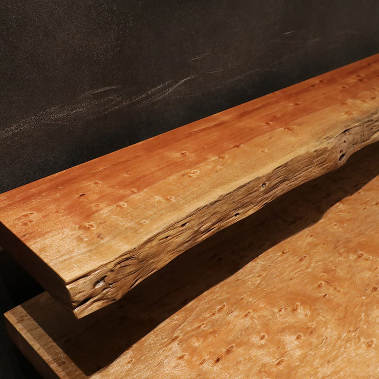 一枚板　ボセ(杢)　352-1/2-11-2+15-2　(W130cm)