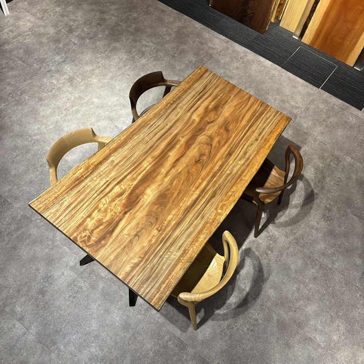 一枚板　パプアニューギニアウォールナット(杢)　K-HN-2107-256　(W180cm)