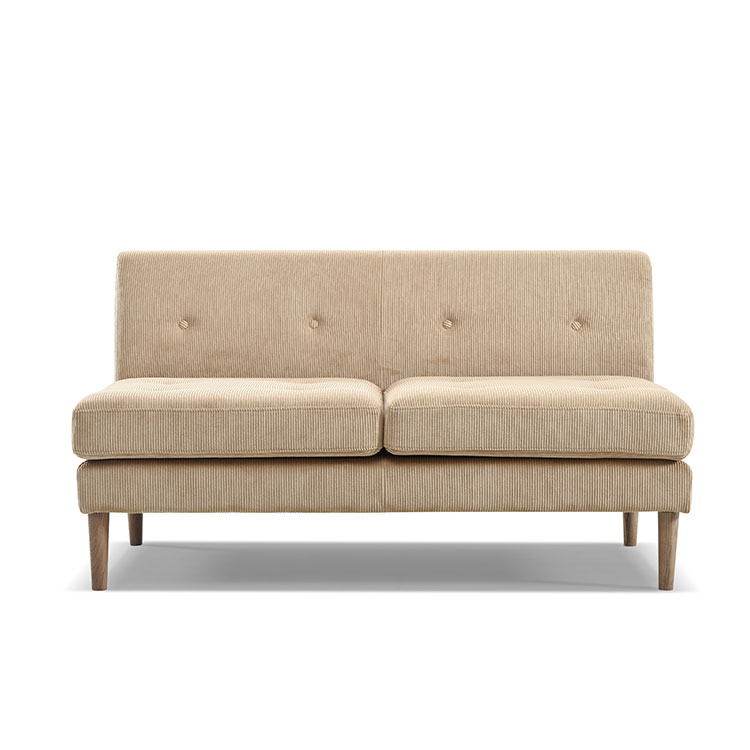 【直営店限定カラー】グレスソファ 2人掛け肘無 木脚[ks]