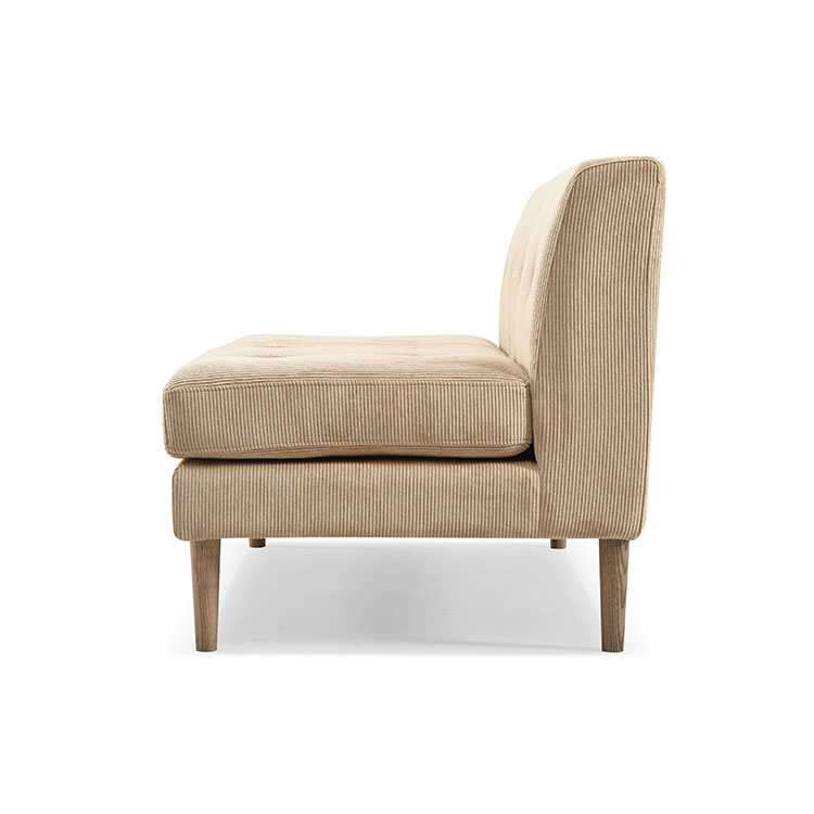 【直営店限定カラー】グレスソファ 2人掛け肘無 木脚[ks]