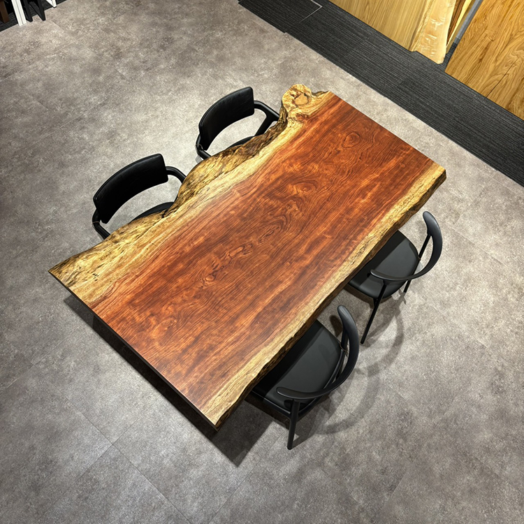 一枚板テーブル　ブビンガ　SK-2-3-1　(W180cm)