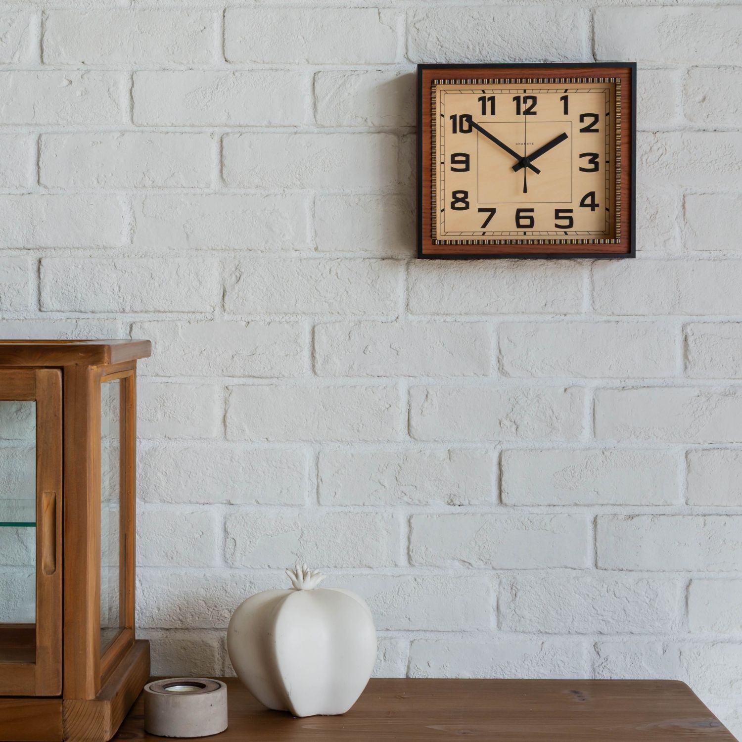 ブラス クロック ソリッド