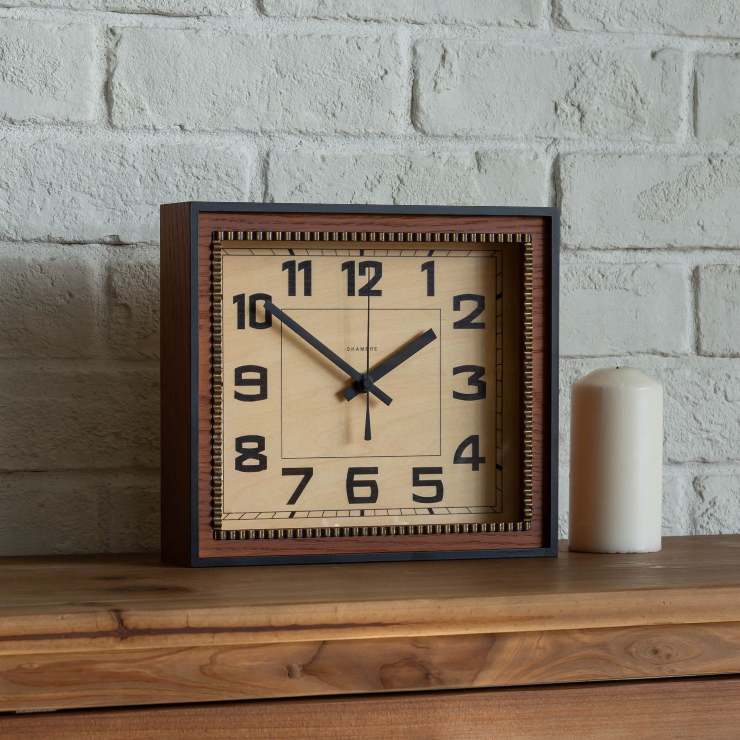 ブラス クロック ソリッド