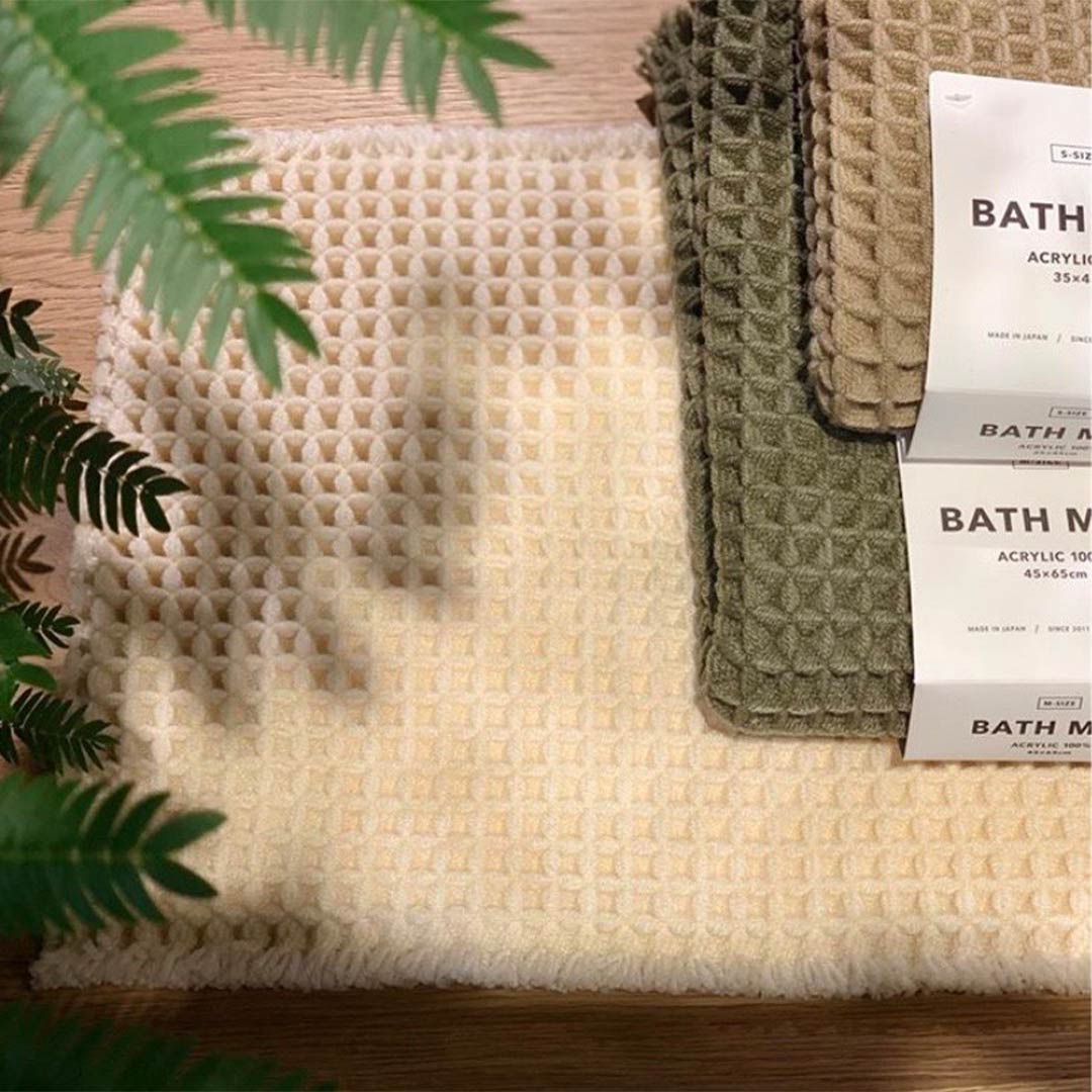 瞬乾ワッフルバスマット
