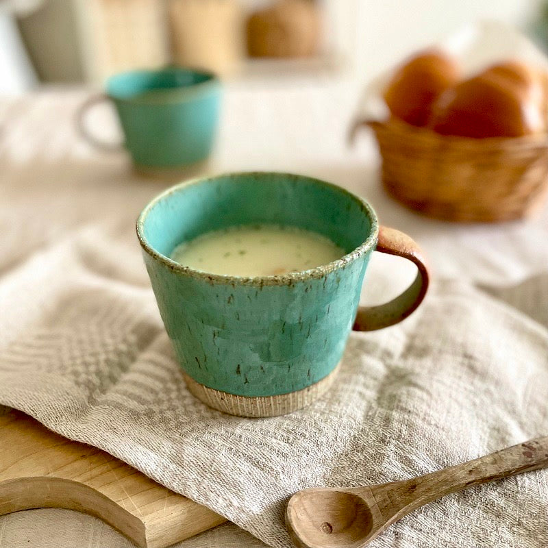 ターコイズブルーペアマグ