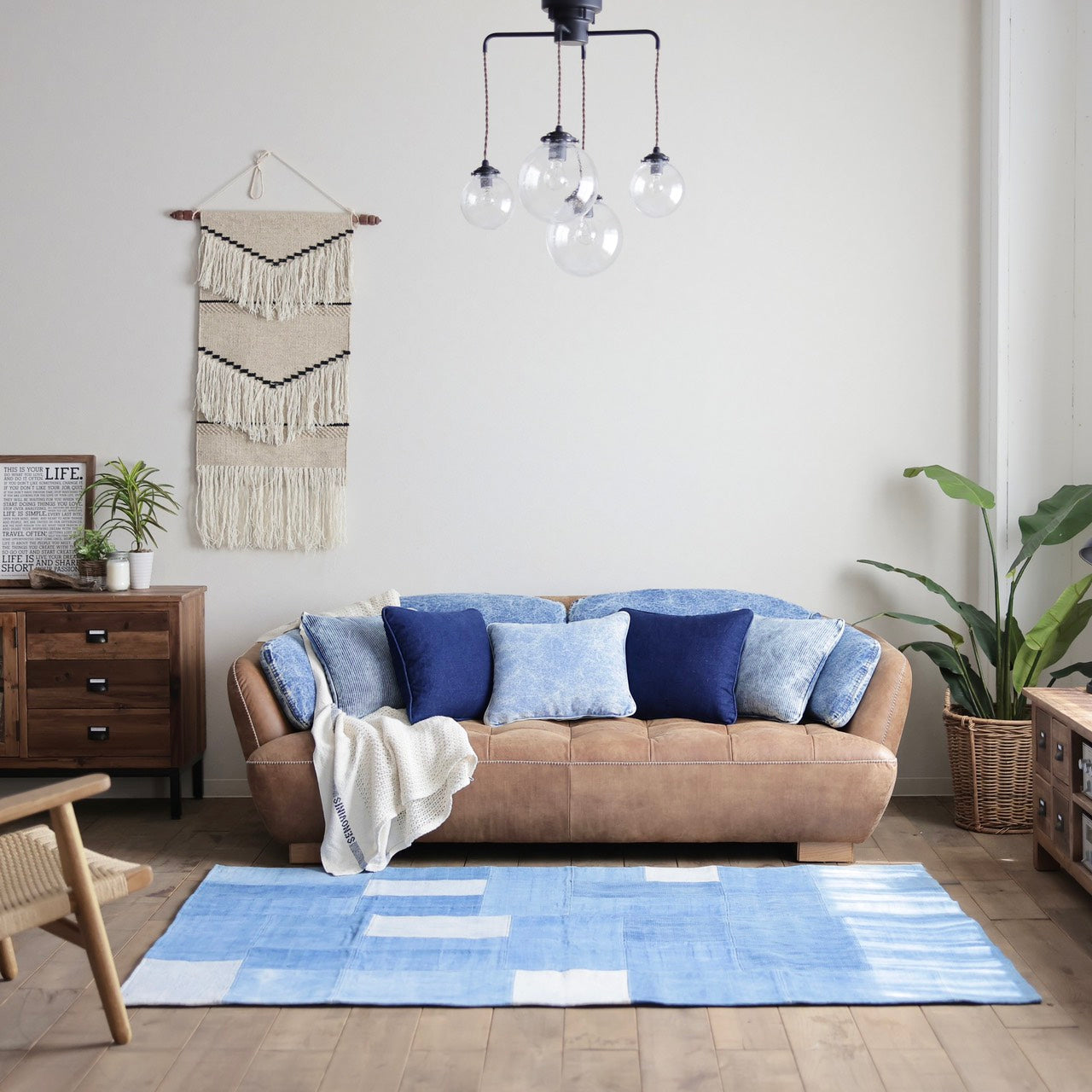 デニムパッチ ラグ