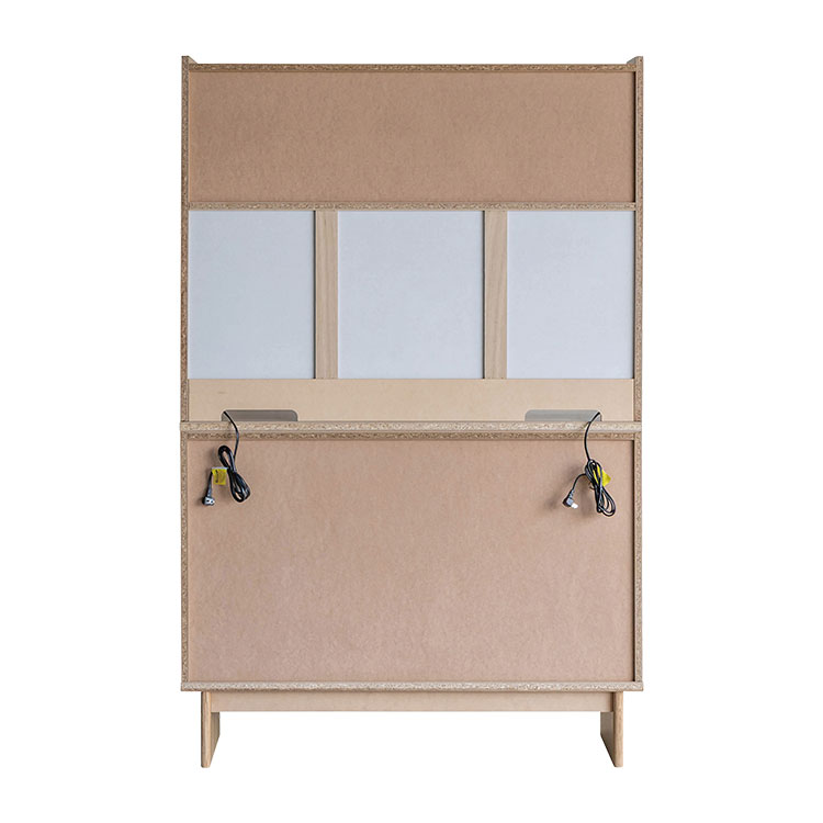 エルミー カップボード 120cm オークナチュラル
