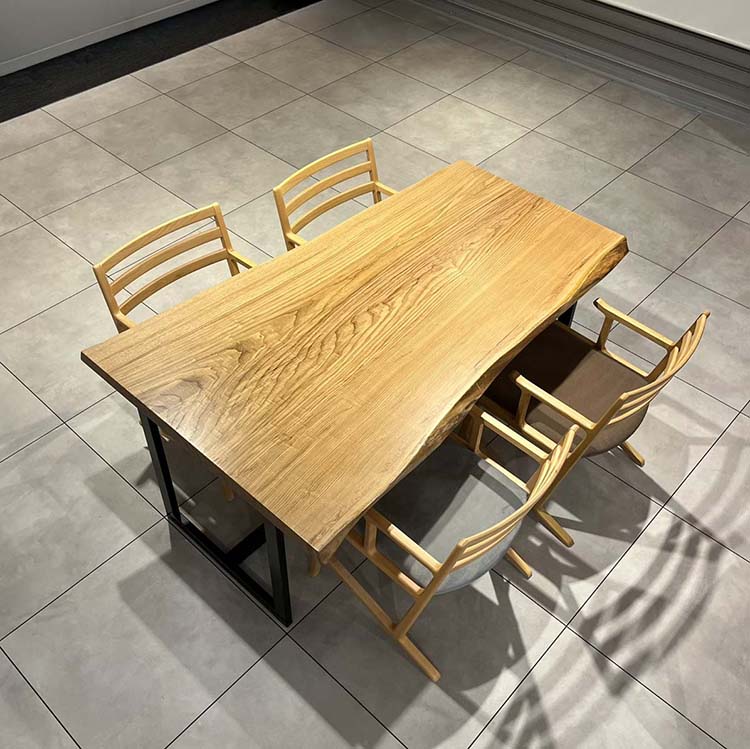 一枚板テーブル　クリ / 栗　K-GM-2311-14-2　(W160cm)