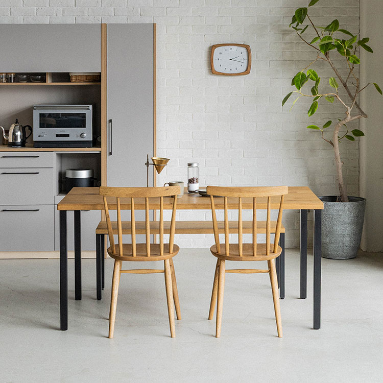 【ダイニングセット】シンク /脚4型150cm × シンクベンチ120cm × マルケッシュ肘無WF-1