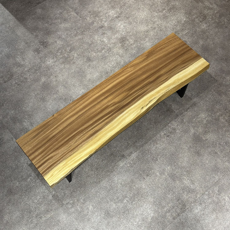 一枚板ベンチ　モンキーポッド　275-9-2　(W150cm)