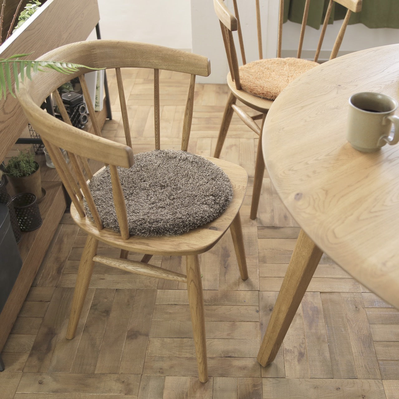 洗えるチェアー ラグ