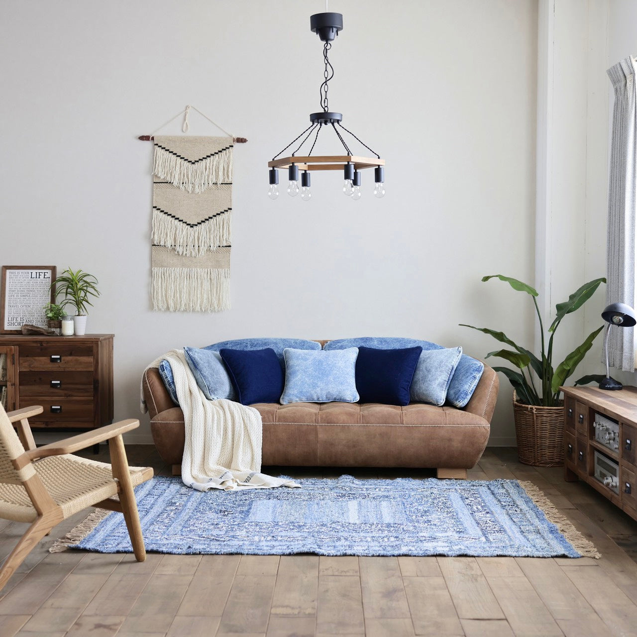 デニムキリム ラグ