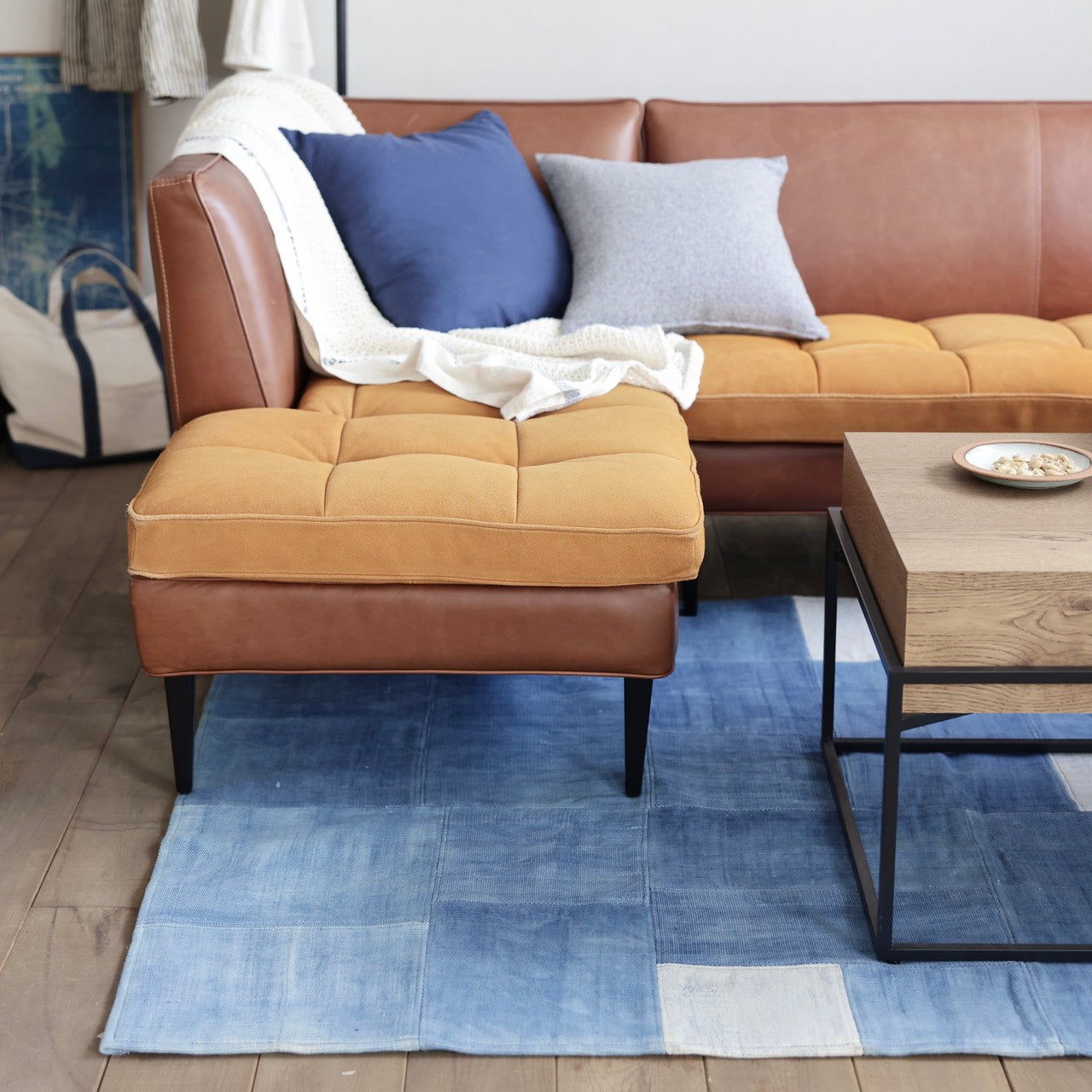 デニムパッチ ラグ