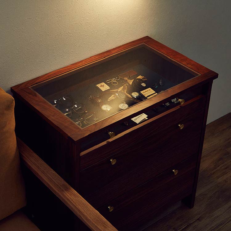 コーニス コレクションチェスト 幅70cm ロータイプ