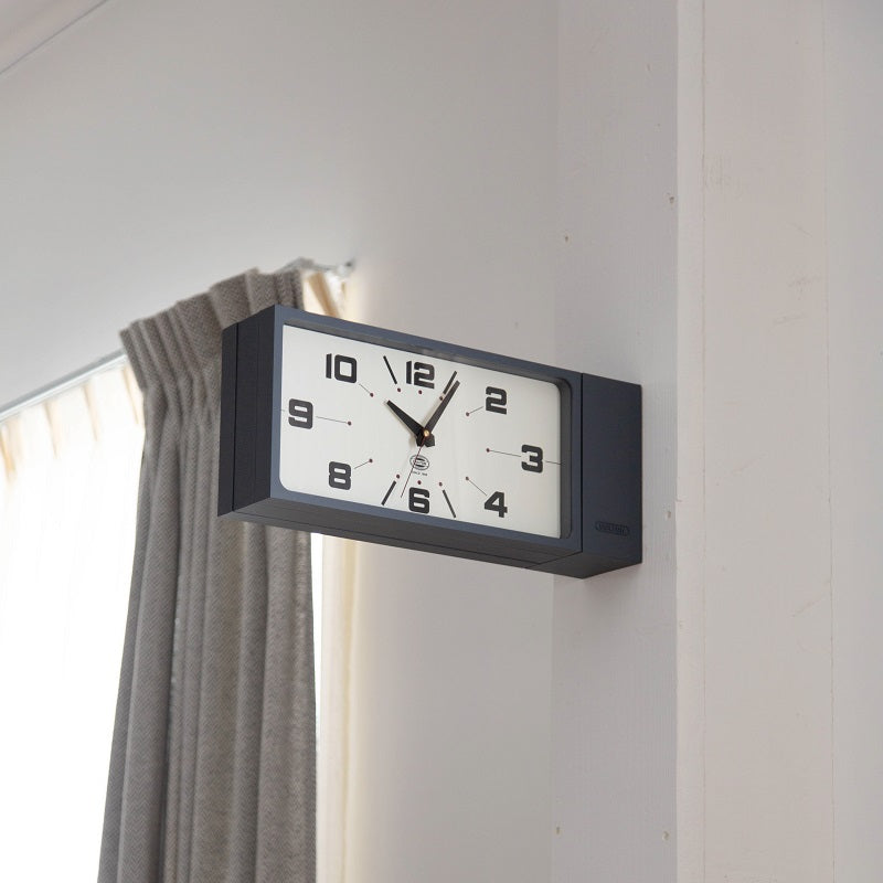 ダブルフェイスレクト クロック