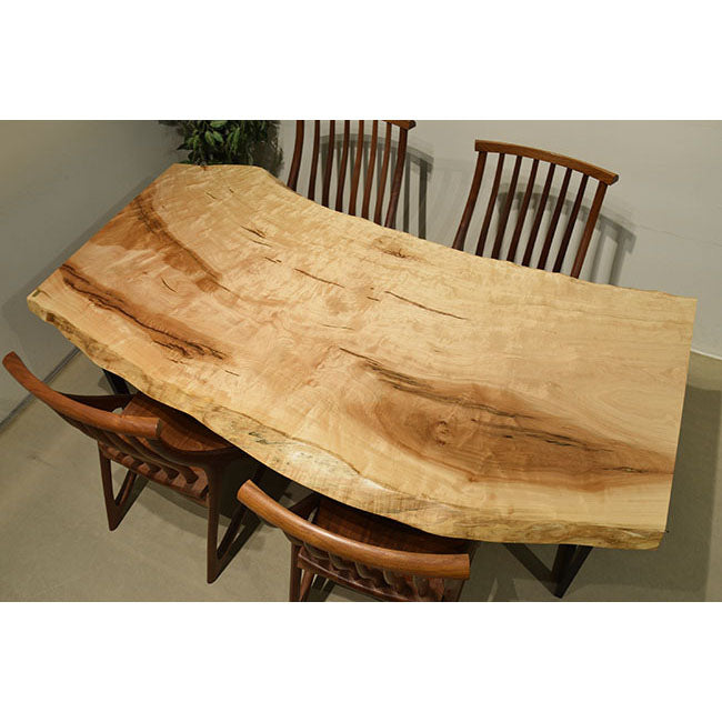 【SOLD OUT】一枚板　トチ(杢)　1316-1/2-2　(W200cm)　ダイニングテーブル