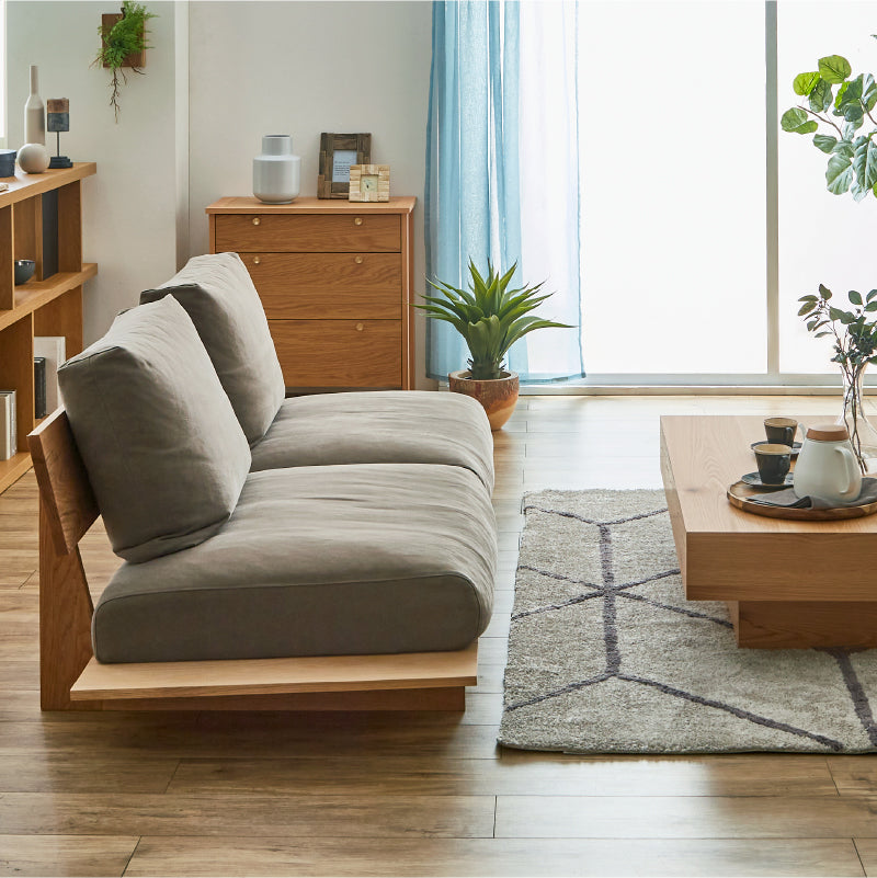 ヌシ ３人掛けソファ 1シータータイプ オーク