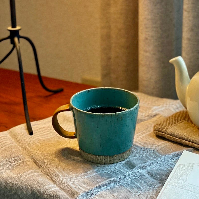 ターコイズブルーペアマグ