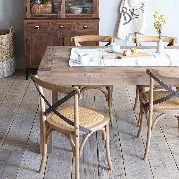 クロスバック ダイニングチェア