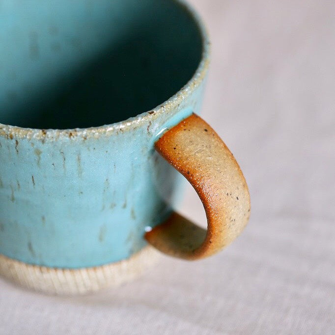 ターコイズブルーペアマグ