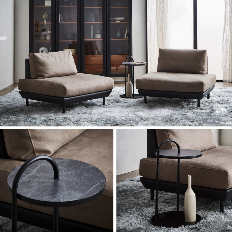 ドレア サイドテーブル ブラックストーン