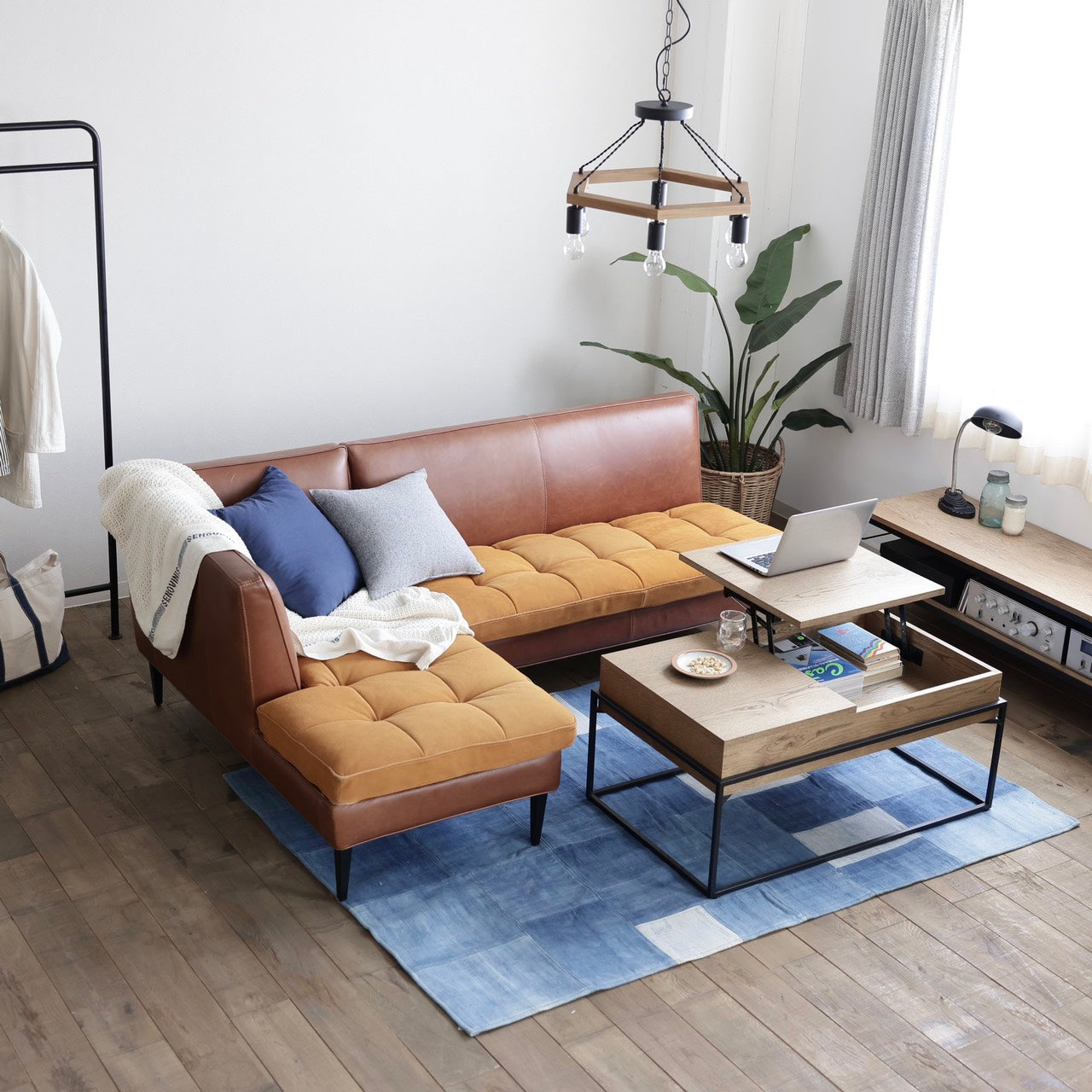 デニムパッチ ラグ