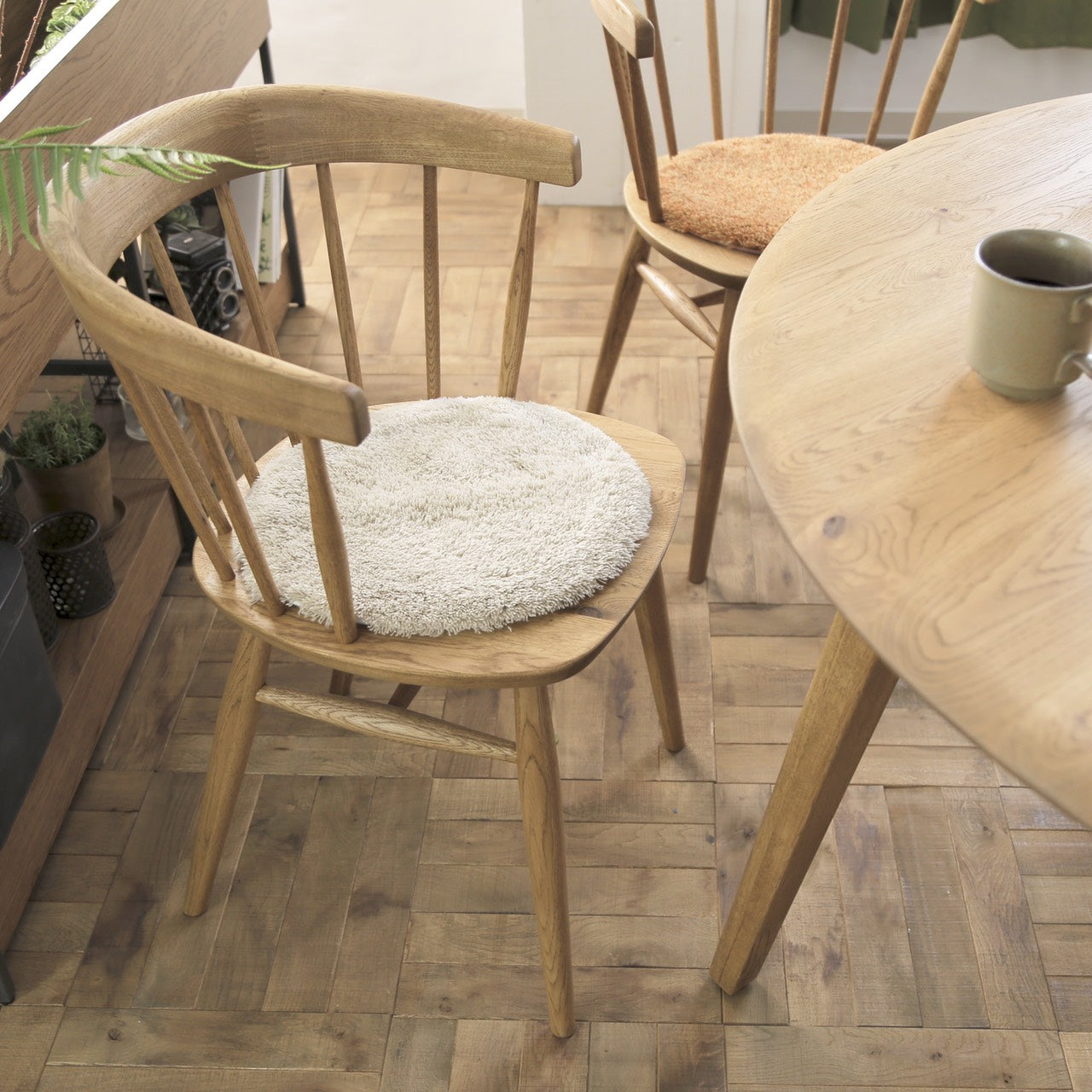 洗えるチェアー ラグ