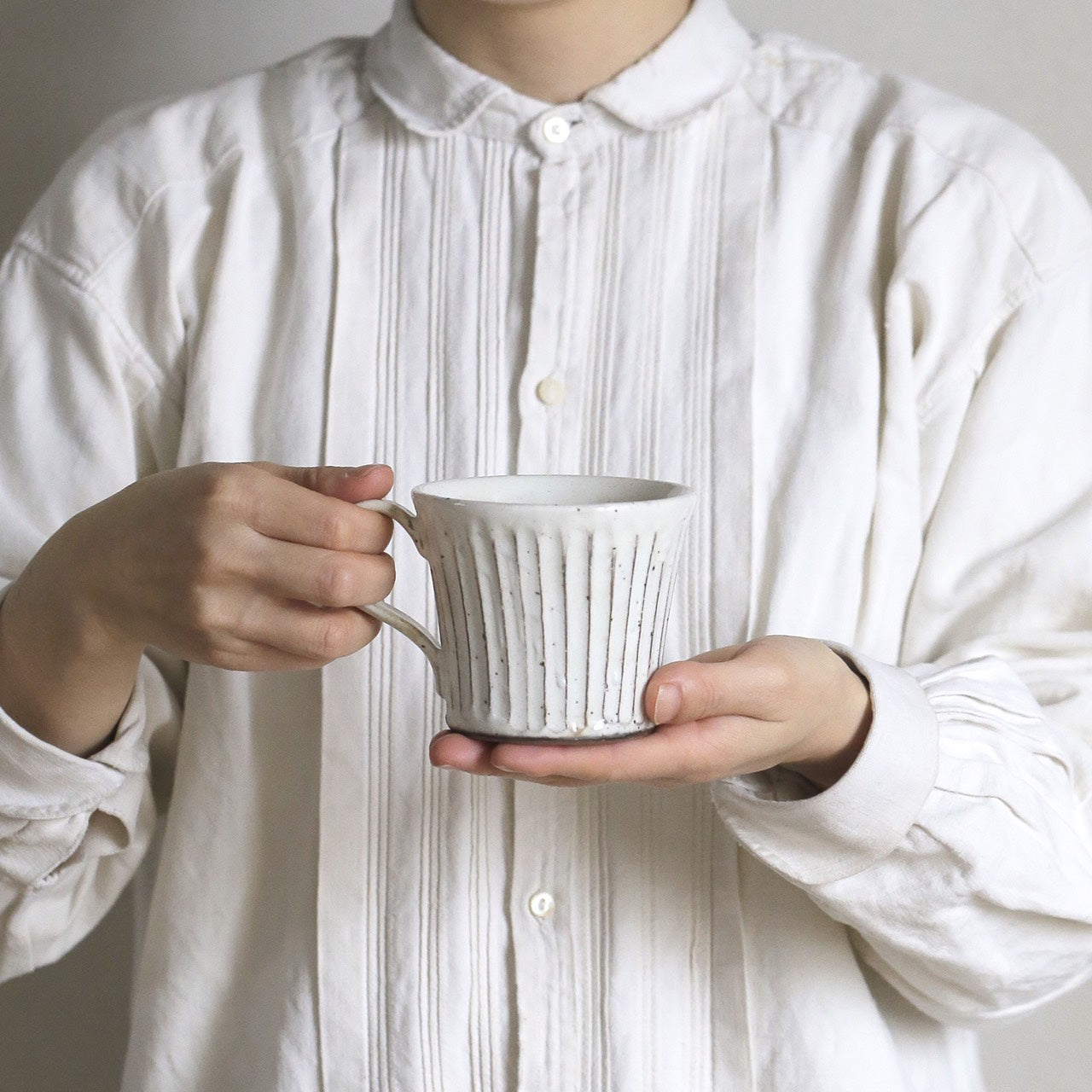 粉引削ぎ目ペアマグ