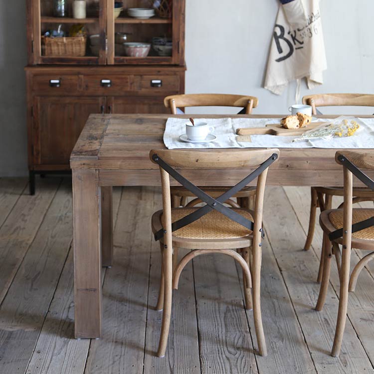 クロスバック ダイニングチェア