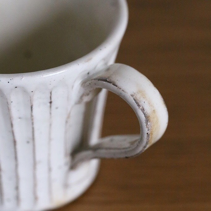 粉引削ぎ目ペアマグ