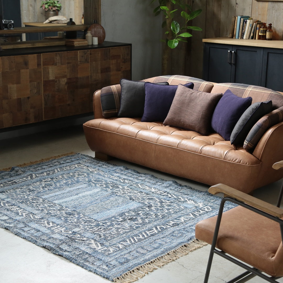 デニムキリム ラグ