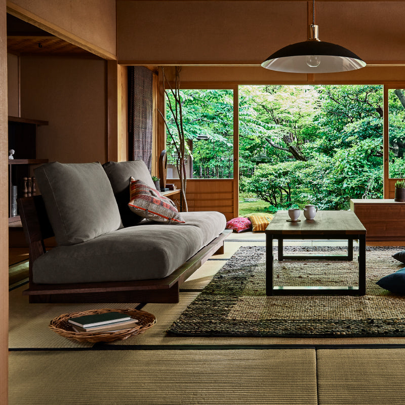 ヌシ ３人掛けソファ 1シータータイプ ウォールナット