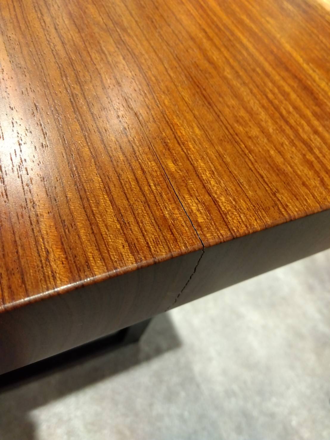 【SOLD OUT】一枚板　ブビンガ　1658-7-1　(W155cm)　ダイニングテーブル