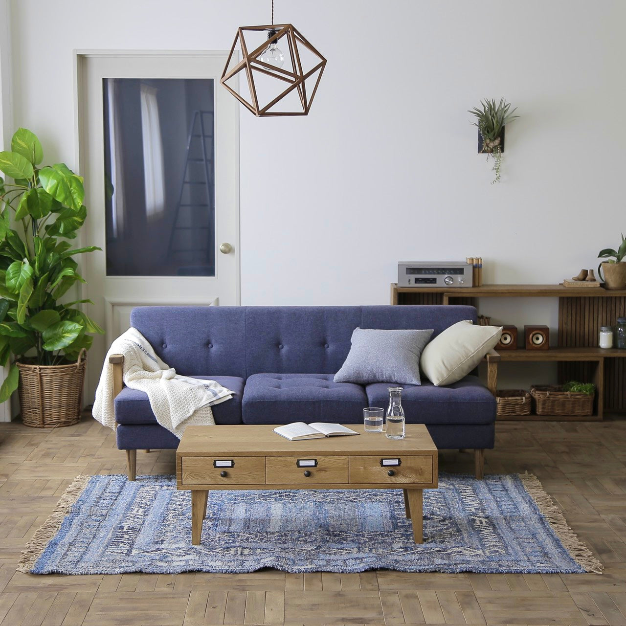 デニムキリム ラグ