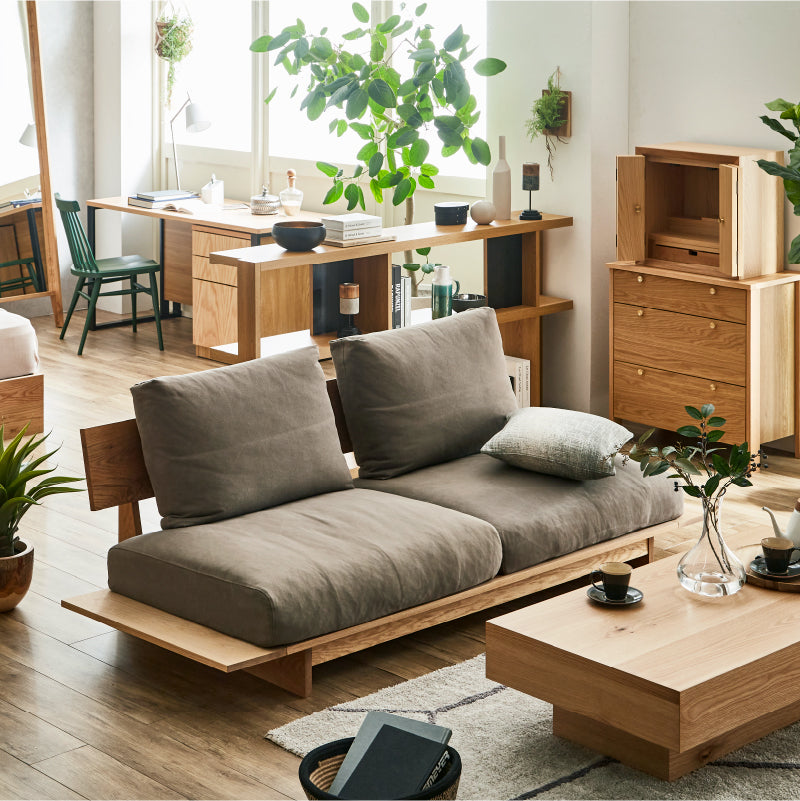 ヌシ ３人掛けソファ 1シータータイプ ウォールナット